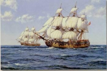unknow artist Seascape, boats, ships and warships.36
